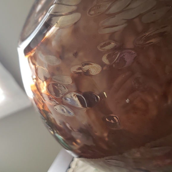 Blown glass owl vase - Picture 3 of 5